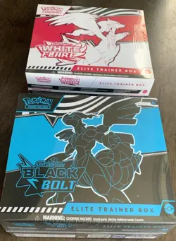 Pokemon Black Bolt White Flare Booster Box Set of 2 Sealed - Image 1