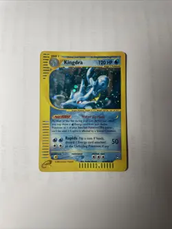 Kingdra H14/H32 Aquapolis SWIRL Holo Rare Pokemon TCG E-reader Great Condition - Image 1
