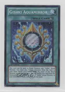 SR - Gishki Aquamirror 1st Ed. YuGiOh Hidden Arsenal 5: Steelswarm Invasion 0b3 - Image 1