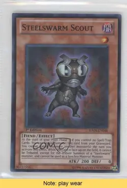 SR - Steelswarm Scout 1st Ed. YuGiOh Hidden Arsenal 5: Invasion #HA05-EN044 0b5 - Image 1