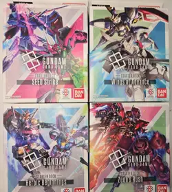 Gundam Card Game 4 Starter Deck Bundle 1 Of Each ENGLISH ST01/02/03/04 - Image 1
