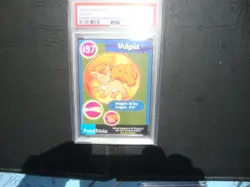 1999 Burger King Pokemon Vulpix UnPerforated card # 37 Psa 8 Nm/Mint - Image 1