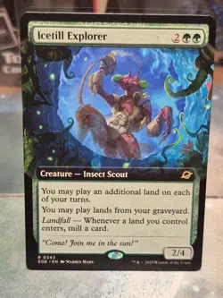R 0343 Icetill Explorer Insect Rare EXTENDED ART Edge of Eternities EOE MTG Card - Image 1