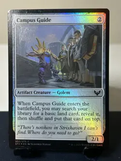 MTG: Campus Guide Strixhaven: School of Mages Foil Colorless Artifact Golem - Image 1