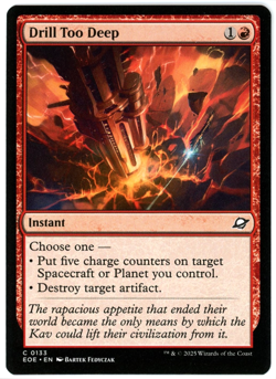 Drill Too Deep - 0133 - Edge of Eternities - MTG - NM Ships Now - Image 1