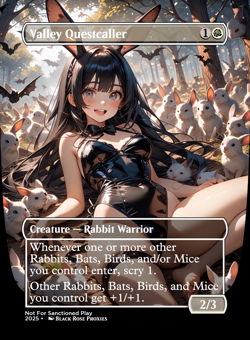 Valley Questcaller - MTG Anime Custom - Playtest - Image 1