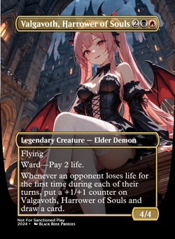 Valgavoth, Harrower of Souls - MTG Anime Custom - Playtest - Image 1
