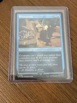 Propaganda - MTG Assassin’s Creed U 0195 Etched Foil NM Magic The Gathering - Image 1