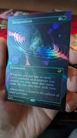 FOIL Borderless TERRASYMBIOSIS mtg NM-M Edge of Eternities 1 Rare - Image 2