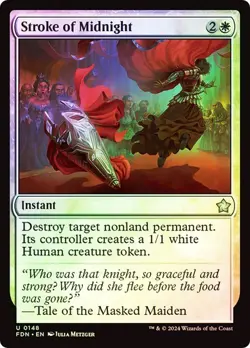 Stroke of Midnight Foundations Foil MTG Magic The Gathering - Image 1