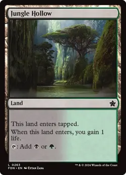 Jungle Hollow Foundations MTG Magic The Gathering - Image 1
