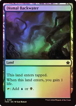 Dismal Backwater Foundations Foil MTG Magic The Gathering - Image 1