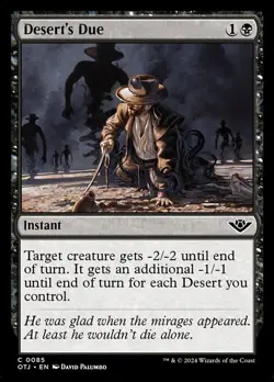 Desert's Due - Foil - Outlaws of Thunder Junction - MTG - Image 1