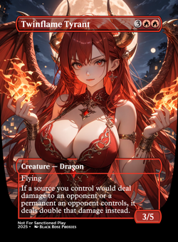 Twinflame Tyrant - MTG Anime Custom - Playtest - Image 1