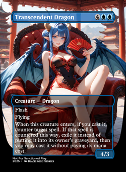 Transcendent Dragon - MTG Anime Custom - Playtest - Image 1