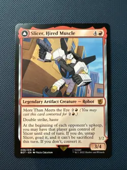 MTG Slicer, Hired Muscle - Universes Beyond: Transformers (BOT) NM - Image 1