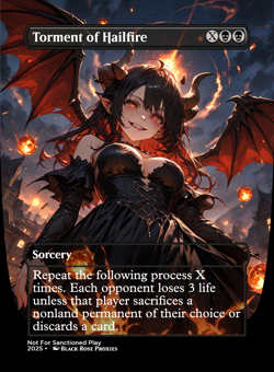 Torment of Hailfire - MTG Anime Custom - Playtest - Image 1