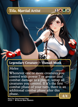 Tifa, Martial Artist - MTG Anime Custom - Playtest - Image 1