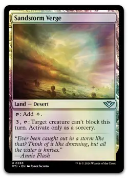 Sandstorm Verge - Foil - Outlaws of Thunder Junction - MTG - Image 1