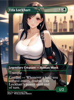 Tifa Lockhart - MTG Anime Custom - Playtest - Image 1