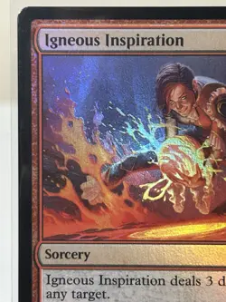 MTG: Igneous Inspiration Strixhaven: School of Mages Foil Red Sorcery Uncommon - Image 2
