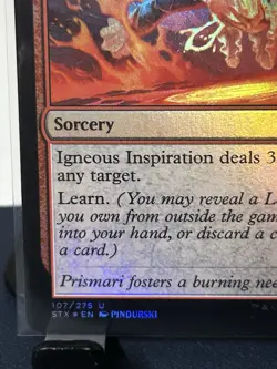 MTG: Igneous Inspiration Strixhaven: School of Mages Foil Red Sorcery Uncommon - Image 5
