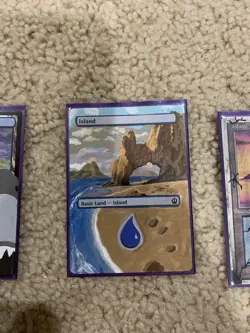 Magic the Gathering Land Altered Art MTG - Image 1