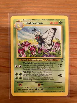 Pokemon TCG Base Set 2 Butterfree 034/130 Uncommon Regular NM - Image 1