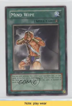 Mind Wipe 1st Ed. YuGiOh Soul of the Duelist #SOD-EN039 2004 READ 5p5 - Image 1