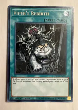 Yugioh TCG Ancient Guardians Vipers Rebirth ANGU-EN053 Rare NM - Image 1