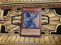 Blue-Eyes Shining Dragon LCKC-EN008 1st Secret Rare NM Yugioh Card - Image 1