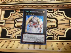 Tiras, Keeper of Genesis GENF-EN044 1st Secret Rare NM Yugioh Card - Image 1