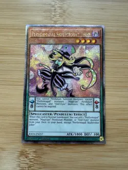 Yugioh Performapal Skullcrobat Joker Quarter Century Secret Rare RA04-EN257 NM - Image 1