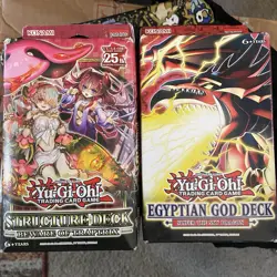 YuGiOh 25th Anniversary Beware of Traptrix 1st Ed. +Egyptian God Slifer Sky Deck - Image 3
