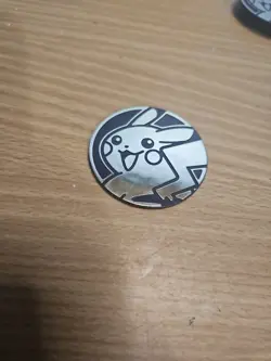 Pokemon Pikachu Coin Collectible TCG Trading Card Game Flip Gold Reflective - Image 1