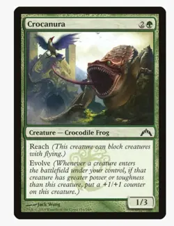 Crocanura #116 Gatecrash Magic Card in Protective Sleeve - Image 1