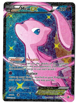 Pokemon Mew EX Full Art TCG Card RC24/RC25 Legendary Treasures Radiant Collectio - Image 1