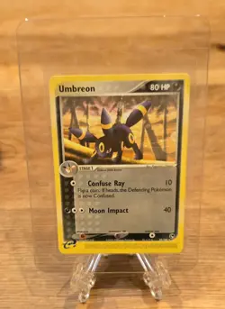 UMBREON 24/100 Rare Pokemon Card EX Sandstorm LP 2003 - Image 2