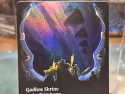 R 0280 Godless Shrine FOIL BORDERLESS VIEWPORT Edge of Eternities MTG Card EOE - Image 2