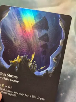 R 0280 Godless Shrine FOIL BORDERLESS VIEWPORT Edge of Eternities MTG Card EOE - Image 3