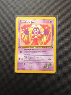 SABRINA’S JYNX Pokemon Card - 1st Edition - Gym Challenge - 57/132 - LP - Image 1