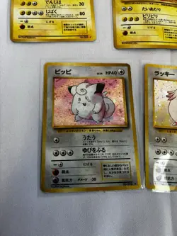 Vintage Japanese Pokemon Holo Card Lot 1990s Originals Clefairy, Chansey, Raichu - Image 3