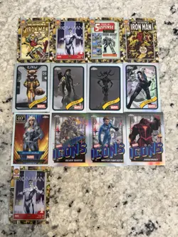 Marvel Topps Chrome card lot with 45 Random cards (see pics) - Image 3
