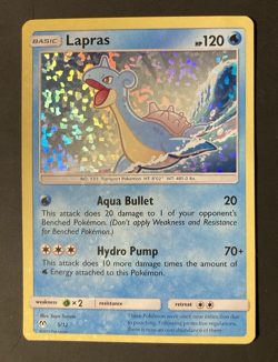 Pokemon TCG Lapras Holo Card - McDonald's Collection 2019 #5 Holo - Image 1