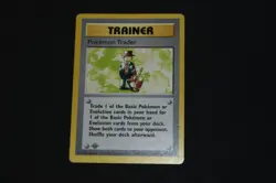 Pokemon Card PL 1st Edition Shadowless Pokemon Trader 77/102 Base Set - Image 1