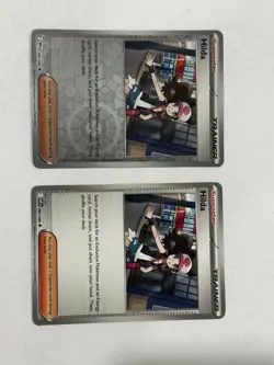 Pokemon Black Bolt/ White Flare Hilda #84 Holo & Non Holo 2 Card Lot - Image 1
