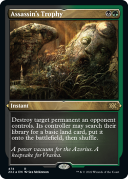 1 x Assassin's Trophy - Foil Etched - Double Masters 2022 - NM-Mint - MTG - Image 1