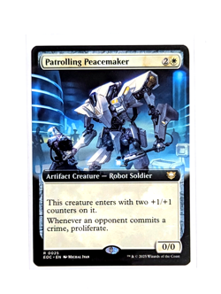 Patrolling Peacemaker R 0025 Extended Art Regular MTG Edge Of Eternities EOC EN - Image 1