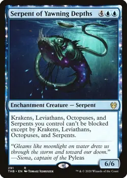SERPENT OF YAWNING DEPTHS NM Theros From Beyond MTG Blue - Rare - Image 1