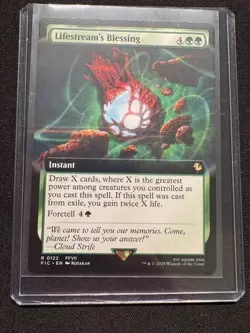Lifestream's blessing enteded art - NM - MTG FINAL FANTASY - Image 1